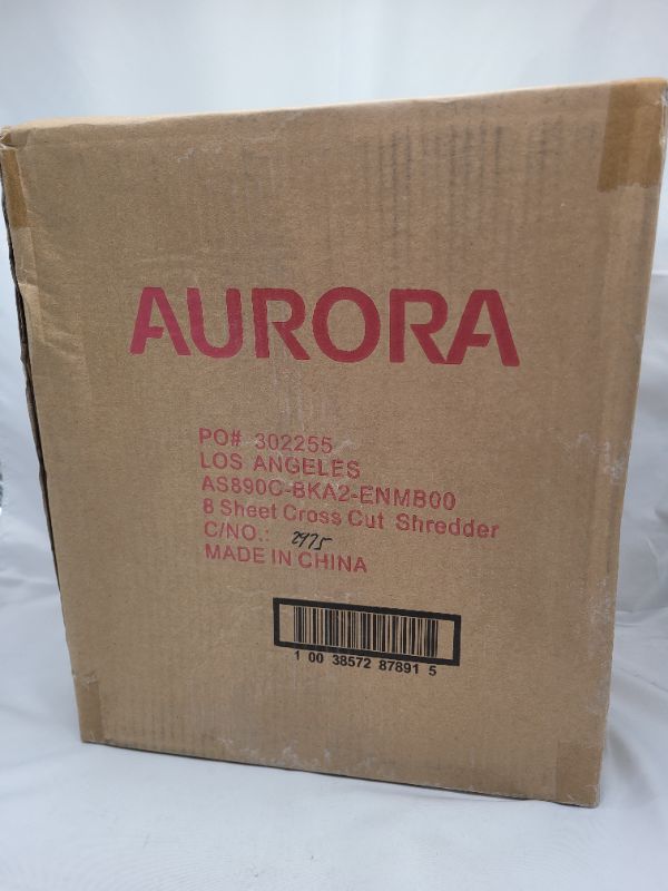 Photo 4 of Aurora AS890C 8-Sheet Cross-Cut Paper/Credit Card Shredder with Basket