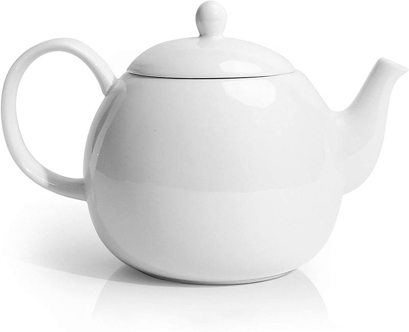 Photo 1 of Sweese 220.101 Porcelain Teapot, 40 Ounce Tea Pot - Large Enough for 5 Cups, White