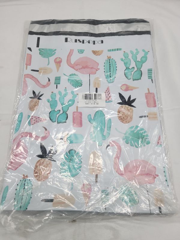 Photo 4 of RUSPEPA Poly Mailers 10x13 Shipping Bags 2.3 Mil Variety Pack - Summer, Flamingo, Floral, Feather Printed Self Seal Mailing Envelopes 40 PCS