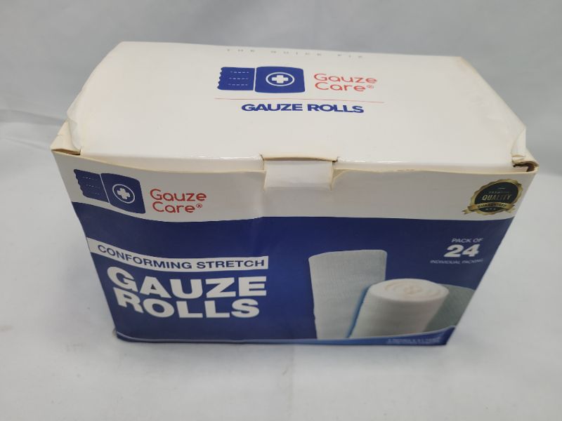 Photo 4 of Gauze Rolls Pack of 24 – Premium Quality Lint and Latex-Free 4 inches x 4.1 Yards Conforming Stretch Bandages Designed for Effective Wound Care & Comfort - Ideal for use as a Mummy wrap