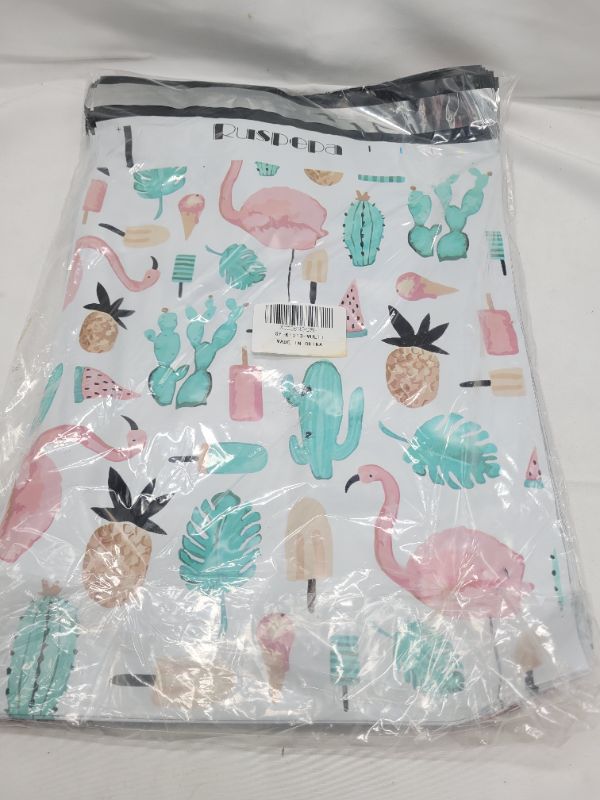 Photo 1 of RUSPEPA Poly Mailers 10x13 Shipping Bags 2.3 Mil Variety Pack - Summer, Flamingo, Floral, Feather Printed Self Seal Mailing Envelopes 40 PCS