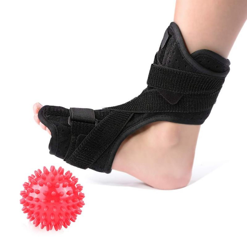 Photo 1 of Plantar Fasciitis Support, Dorsal Night Splint for Foot Drop & Plantar Fasciitis, Foot Arch Supports for Plantar Fasciitis, Achilles Tendonitis Brace for Women Men with Hard Spiky Massage Ball