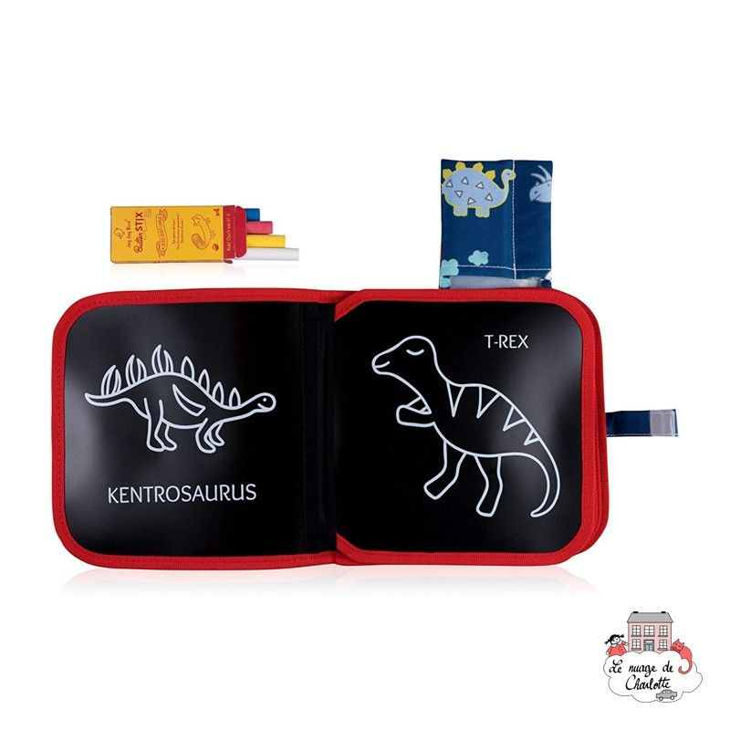 Photo 1 of Jaq Jaq Bird Color It & Go erasable Book (Dinosaurs)
