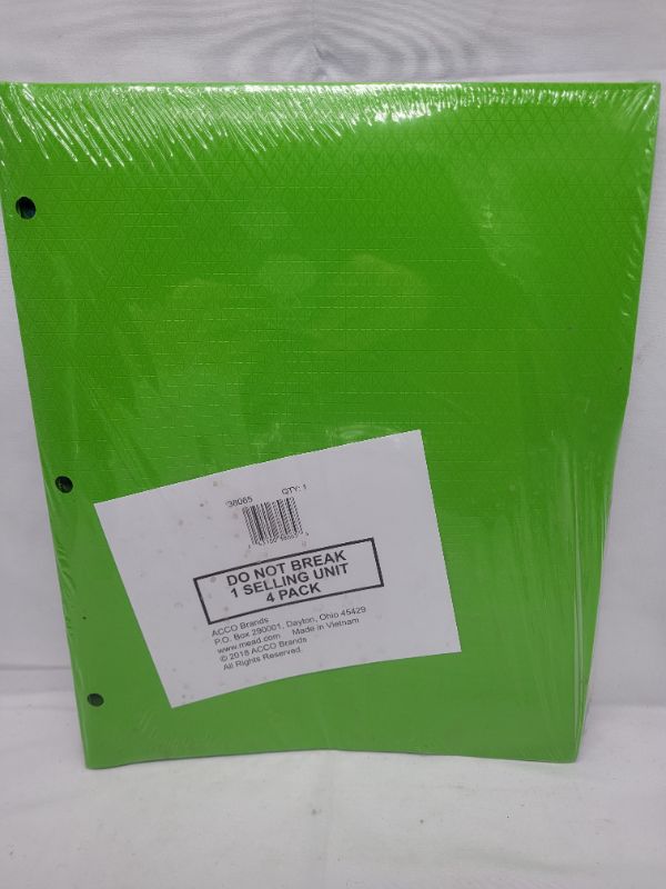 Photo 2 of Five Star 2-Pocket Folders, 4 Pack, Plastic Folders with Stay-Put Tabs, Fits 3-Ring Binder, 11” x 8-1/2”, Assorted Trend Colors (38065)