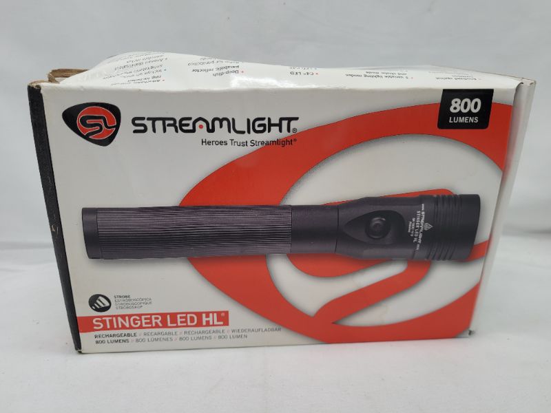 Photo 2 of Streamlight 75429 Stinger 800-Lumen LED High Lumen Rechargeable Flashlight Without Charger, Black