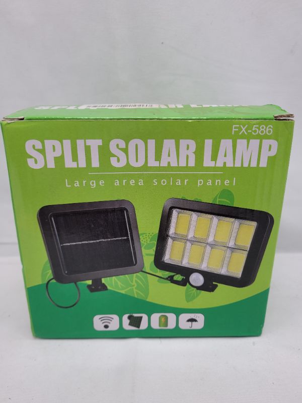 Photo 1 of Solar Lights Outdoor Motion Sensor Security Led Flood Light 160 Bright COB LED, with 16.4Ft Cable, Adjustable Solar Panel 3 Lighting Modes Outside Solar Powered Flood Light for Yard Garden Garage