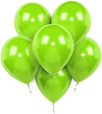 Photo 1 of (2 pack) Lime Latex Balloons, 12-Inch,320-g,Light Green (100 Pack)