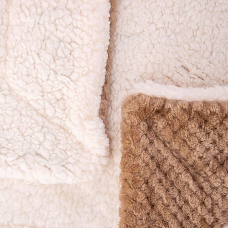 Photo 2 of Fuzzy Dog Blanket or Cat Blanket or Pet Blanket, Warm and Soft, Plush Fleece Receiving Blankets for Dog Bed and Cat Bed , Couch, Sofa, Travel and Outdoor, Camping (Blanket (24" x 32"), DW-Mocha)