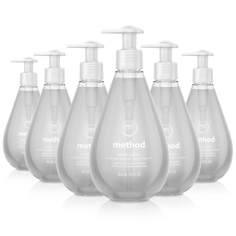 Photo 1 of Method Gel Hand Soap, Sweet Water, 12 oz, 6 pack, Packaging May Vary