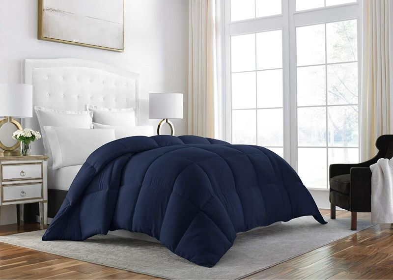 Photo 1 of Sleep Restoration Down Alternative Comforter 1400 Series - Best Hotel Quality Duvet Insert Bedding - Queen - Navy