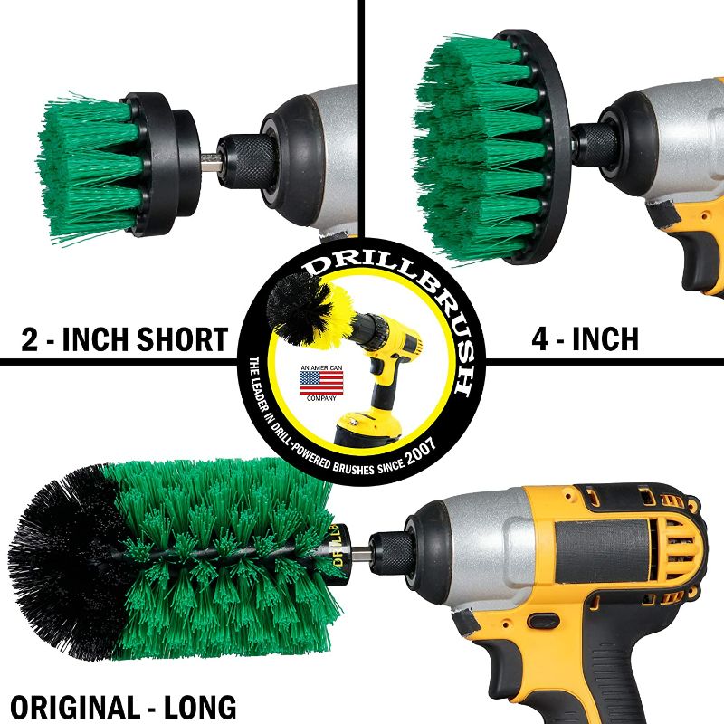 Photo 3 of Drill Brush Power Scrubber by Useful Products - Drillbrush Oven Cleaner Brush Set - Kitchen Cleaning Brush Drill Brush Set - Kitchen Accessories - Drill Brush Attachment Countertop Scrubber Brush Set