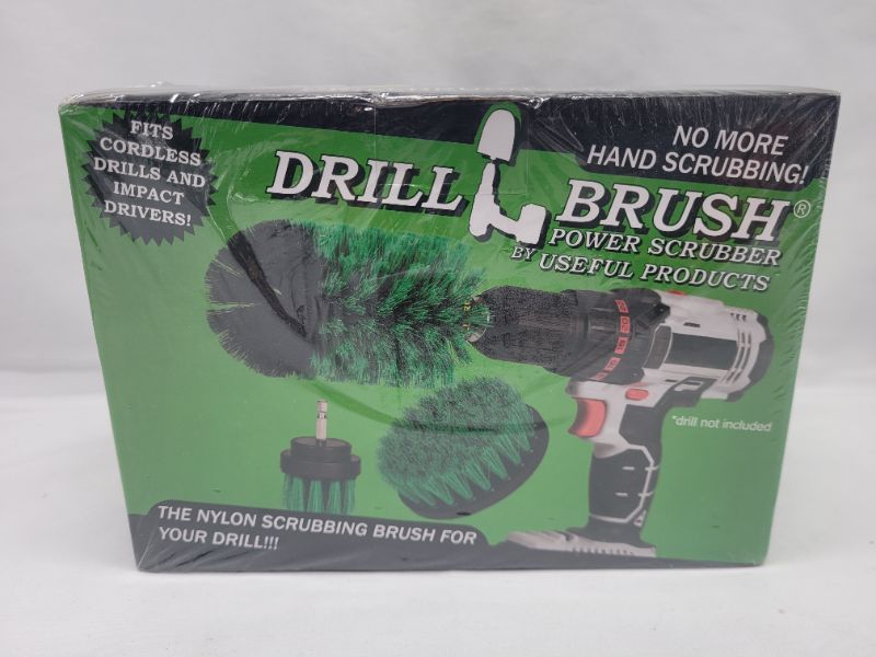 Photo 4 of Drill Brush Power Scrubber by Useful Products - Drillbrush Oven Cleaner Brush Set - Kitchen Cleaning Brush Drill Brush Set - Kitchen Accessories - Drill Brush Attachment Countertop Scrubber Brush Set