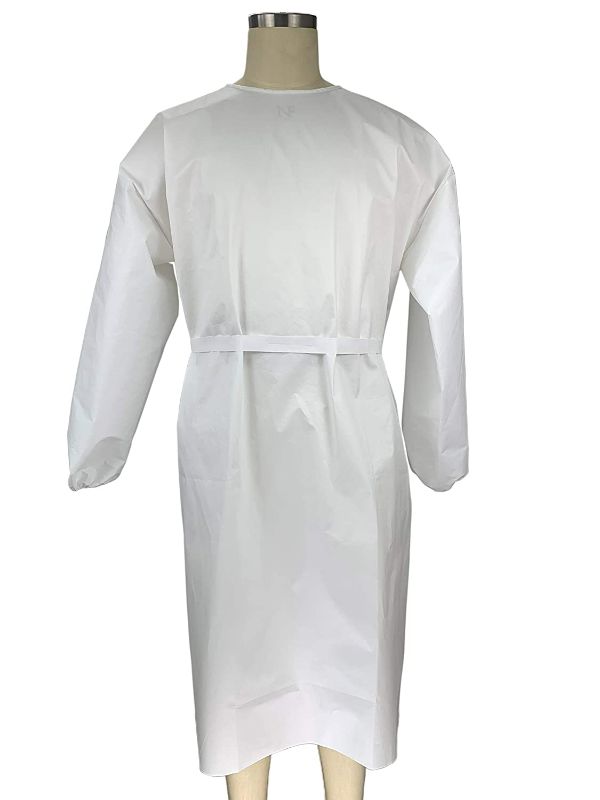 Photo 1 of (2 pack) Disposable Isolation Gown - L