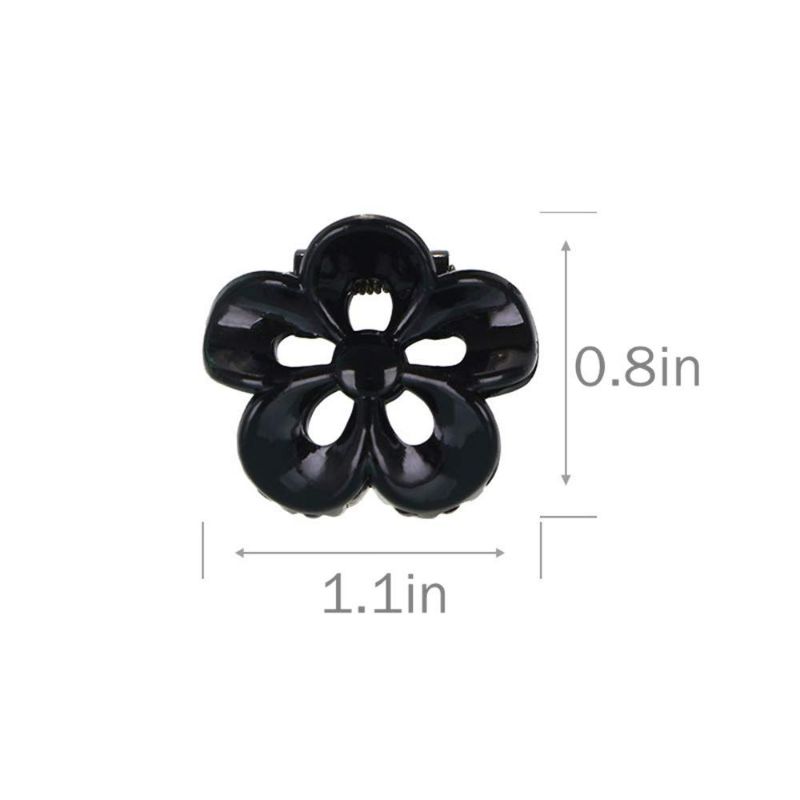 Photo 2 of (2pack) TOPYHL 12PCS Flower Shaped Small Hair Clips Claw Jaw Hair Clips Clamps Non-Slip Hair for Women Girls Hair Hair Accessories