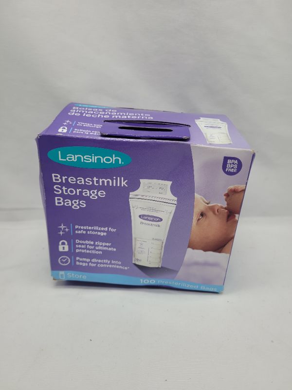 Photo 2 of Lansinoh Breastmilk Storage Bags, 100 Count Milk Storage Bags 6 Ounce 100.0