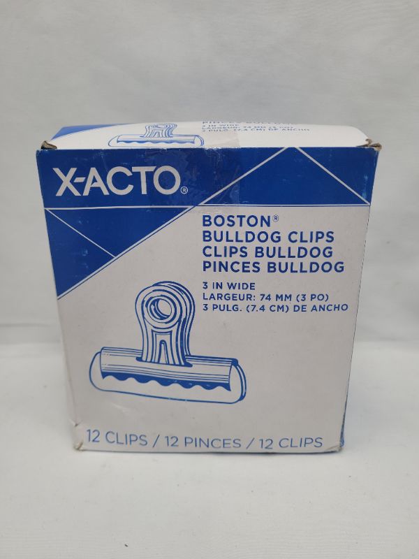 Photo 2 of X-ACTO #4 Bulldog Clips, 3 Inches, Box of 12 #4 - 3 Inches Standard Packaging