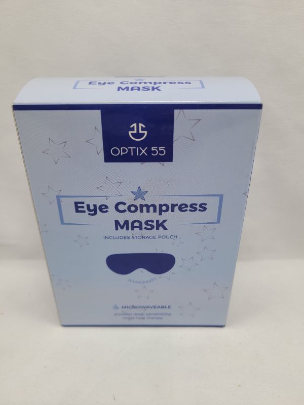 Photo 2 of Optix 55 Eye Mask Microwavable Compress Pad with Storage Pouch for Soothing Heat
