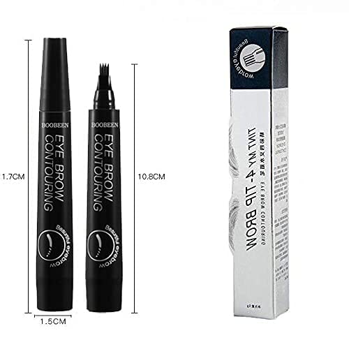 Photo 2 of Boobeen 3Pcs Waterproof Eyebrow Pencil - Microblading Eyebrow Tattoo Pen with a Micro-Fork Tip Applicator - Creates Natural Looking Brows Effortlessly