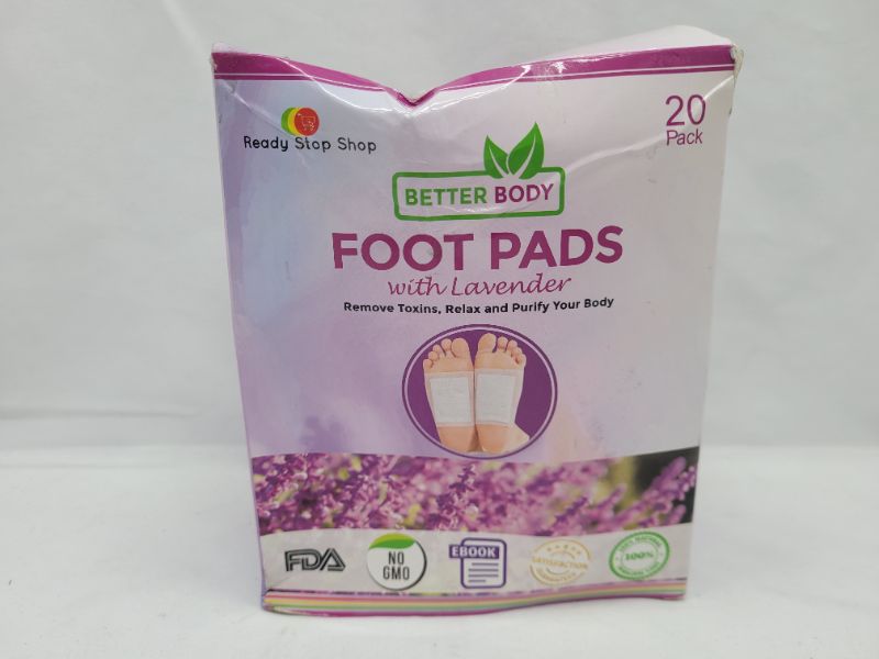 Photo 1 of better body foot pads with lavender  remove toxins relax and purify your body 20 pack