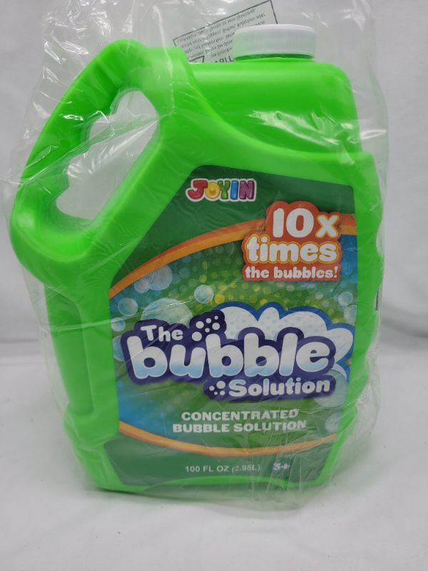 Photo 2 of JOYIN 100 Oz Concentrated Bubble Solution (up to 8 Gallon) for Large Summer Party Celebrations, Party Favor, Bubble Summer Toy, Classroom Prizes, Easter (Green)