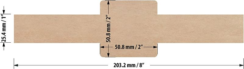 Photo 4 of (2 pack) Mr-Label 1”×8” Printable Natural Kraft Brown Wrap Label - Cigar Band Label - for Handmade Lotion Bars Bath Bombs | Gift Label - for Inkjet/Laser Printer (25 sheets/125 Labels)