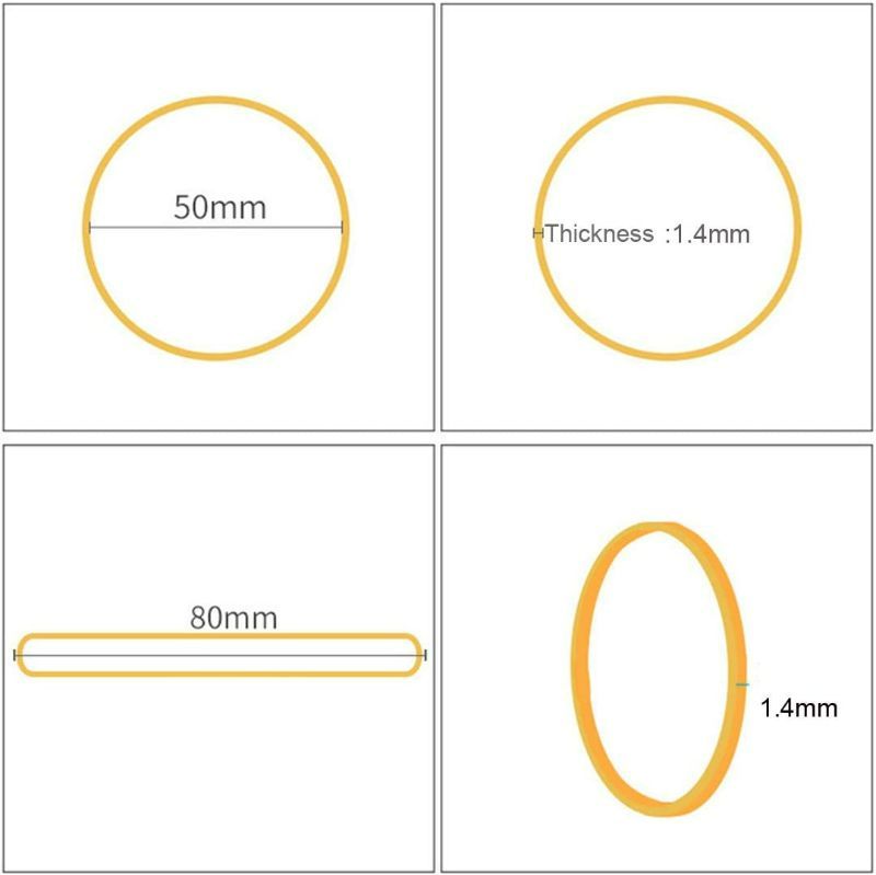 Photo 1 of AMUU Rubber Bands 500pcs size19 50mm 2 inch Rubber Bands Small Rubber Band for Office Supplies School Home Elastic Hair Band