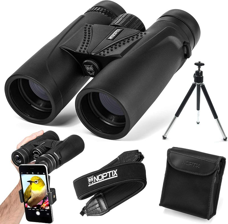 Photo 1 of 10x42 Binoculars for Bird Watching - Professional HD Quality Roof Prism Bird Watching Binoculars for Adults - Perfect for Birding, Travel, Hunting, and Stargazing - Includes Tripod & Phone Adapter