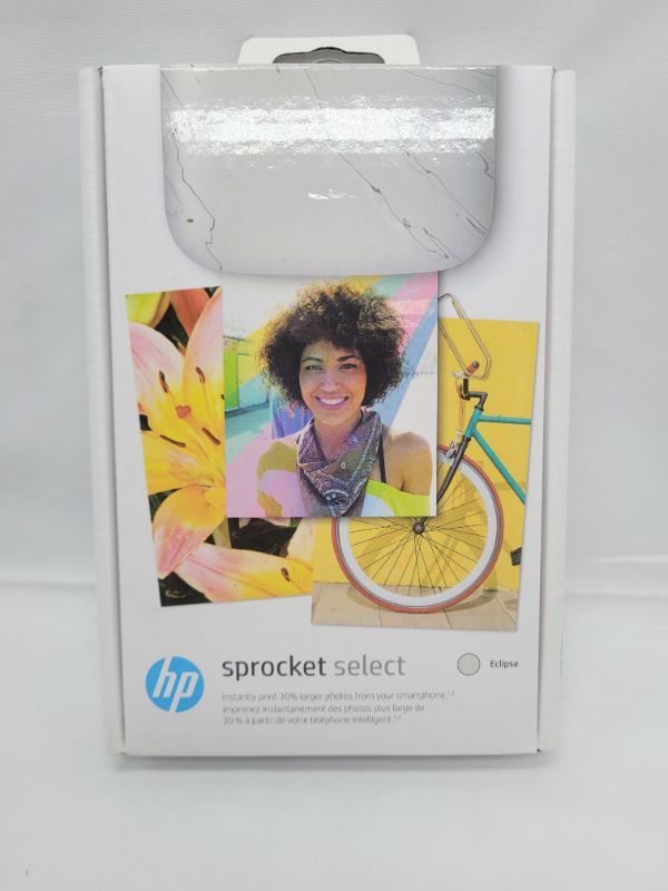 Photo 2 of HP Sprocket Select Portable 2.3x3.4" Instant Photo Printer (Eclipse) Print Pictures on Zink Sticky-Backed Paper from your iOS & Android Device.