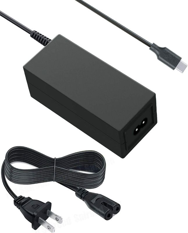 Photo 1 of UL Type C AC Charger for Lenovo Chromebook Duet 3-10IGL5 CB-11IGL05 CB-14IGL05 CB-11AST05 CB-11M735 Yoga C630 720 910 S940 Laptop Charger Power Supply USB-C USB C Adapter W/ 12Ft Cord