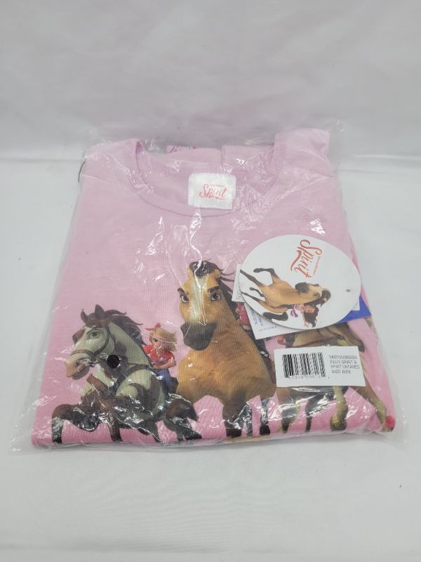 Photo 1 of INTIMO Girls' Spirit Untamed Movie Horse Lucky Sleep Pajama Set Shorts Crewneck size 6