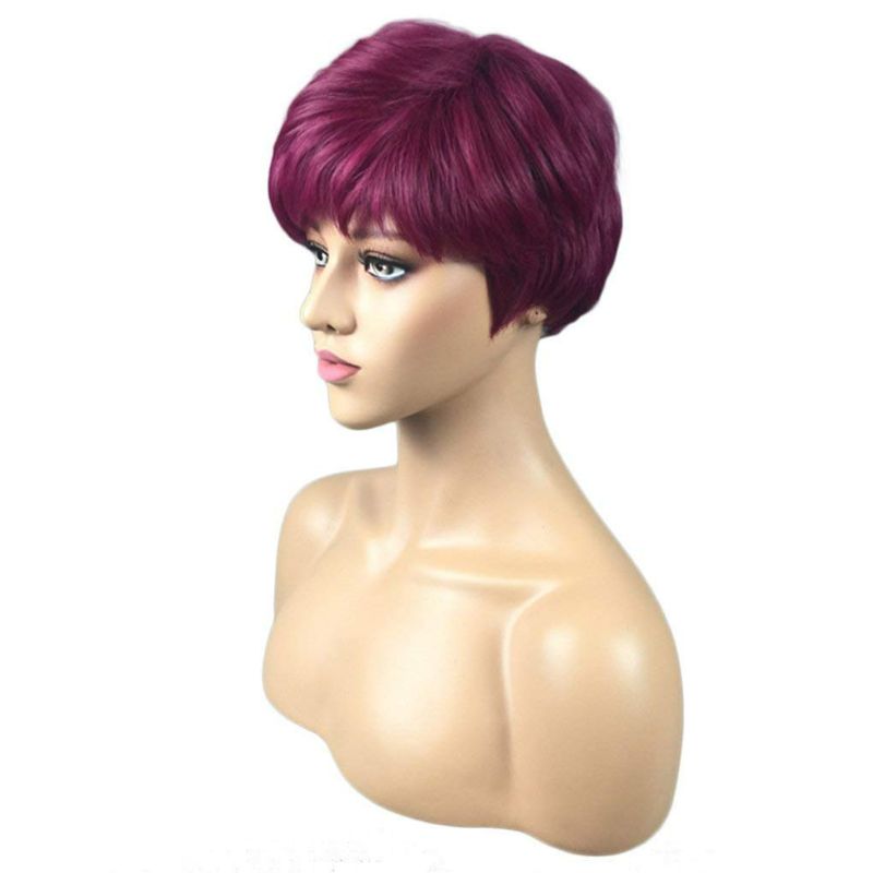 Photo 3 of  Short Hairstyles with Bangs Short Synthetic Wig 