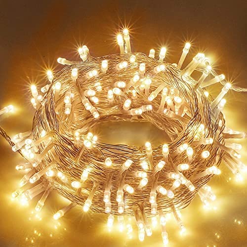 Photo 1 of Easter String Lights, 33FT 100 LED Fairy Twinkle String Lights with 8 Modes, Plug in Extendable Fairy Lights for Indoor Outdoor Easter Christmas Tree Wedding Party Garden Decorations
