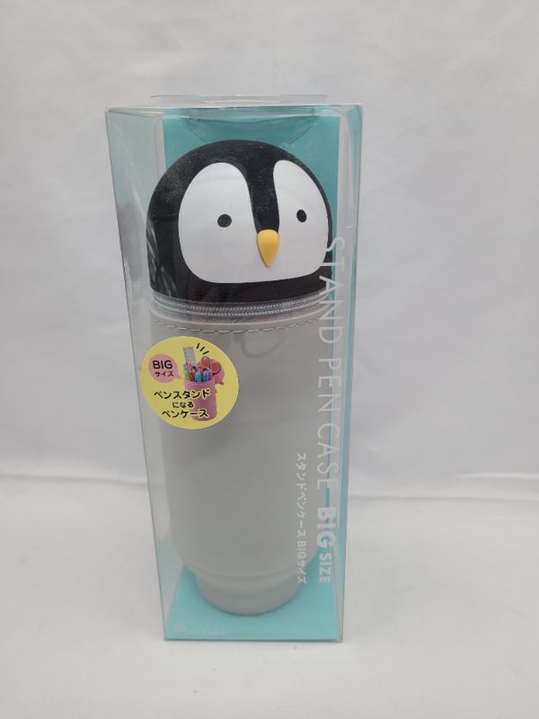 Photo 2 of LIHITLAB PuniLabo Stand Up Pen Case (Pen Holder) Penguin Large: 2.9x8 Inch