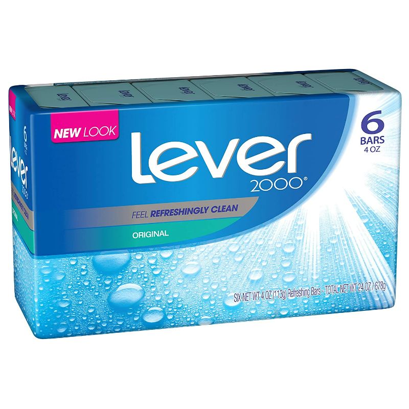 Photo 1 of Lever 2000 Bar Soap, Original, 4 Ounce, 6 Count (Pack of 2)