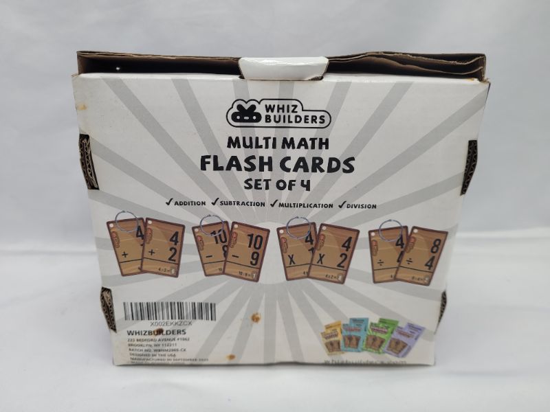 Photo 1 of Math Flash Cards 208: Addition & Subtraction Flash Cards, 0-20 Flash Cards, Multiplication & Division Flash Cards, 4 Rings - Math Facts Flash Cards - Kindergarten,1st, 2nd, 3rd, 4th, 5th & 6th Grade
