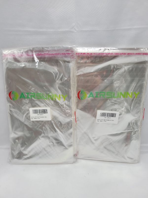 Photo 4 of AIRSUNNY 200 Pcs 6x9 Clear Resealable Cello/Cellophane Bags Good for Bakery, Candle, Soap, Cookie Poly Bags