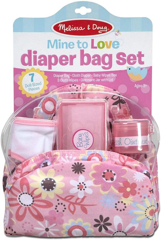 Photo 1 of Melissa & Doug Mine to Love Doll Diaper Changing Set With Accessories (7 pcs)