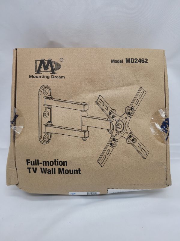 Photo 4 of Mounting Dream Monitor Wall Mount for Most 17-39 Inch (Some up to 42 inch)?UL Listed TV Mount TV Bracket with Articulating Arms Tilt Swivel Extension Rotation, Up to VESA 200x200mm and 33 lbs, MD2462