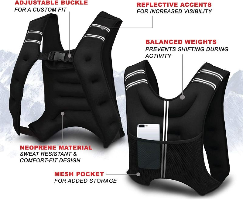 Photo 1 of Adurance Weighted Vest Workout Equipment,14lbs Body Weight Vest for Men, Women, Kids
