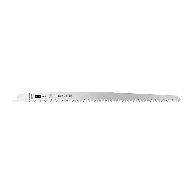 Photo 1 of Reciprocating Saw Blades SUNGATOR 12-Inch for Wood Pruning, Super Hard HCS Material with 5TPI Improve The Cutting Efficiency (5-Pack)