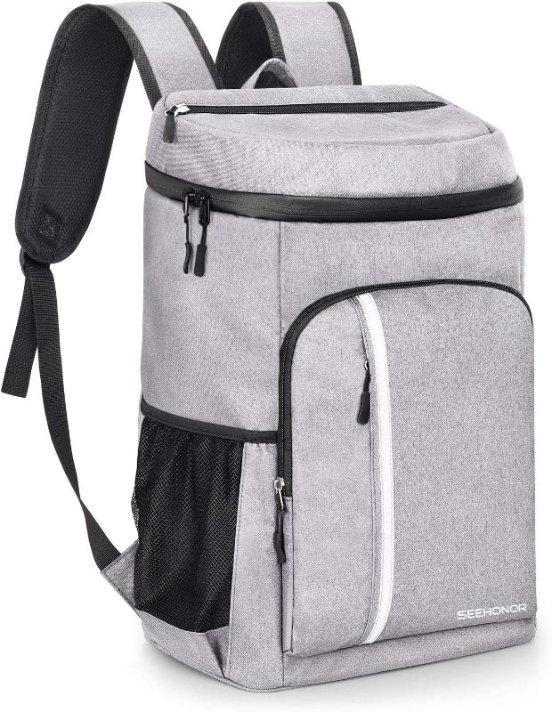 Photo 1 of SEEHONOR Insulated Cooler Backpack Leakproof Soft Cooler Bag Lightweight Backpack with Cooler for Lunch Picnic Hiking Camping Beach Park Day Trips