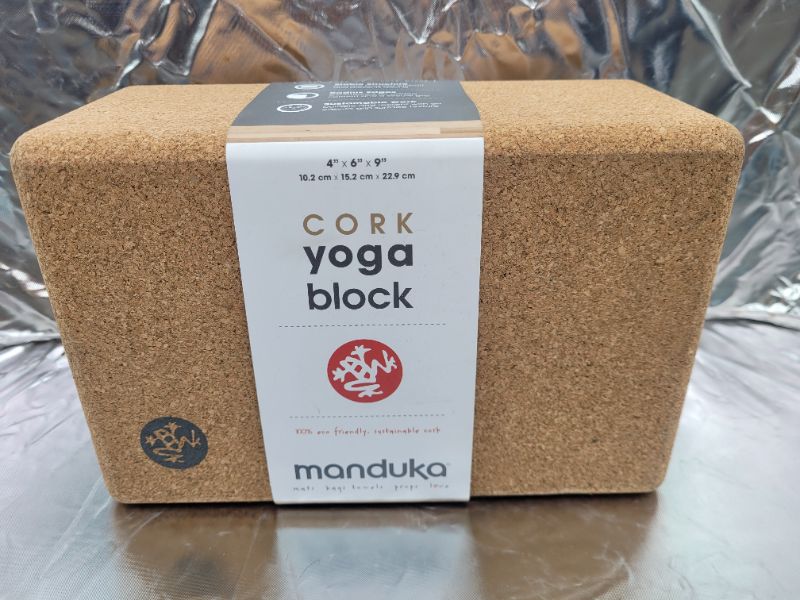 Photo 2 of Manduka Yoga Cork and Recycled Foam Blocks - Yoga Prop and Accessory, Comfortable Edges, Lightweight, Firm, Non Slip, Various Sizes and Colors