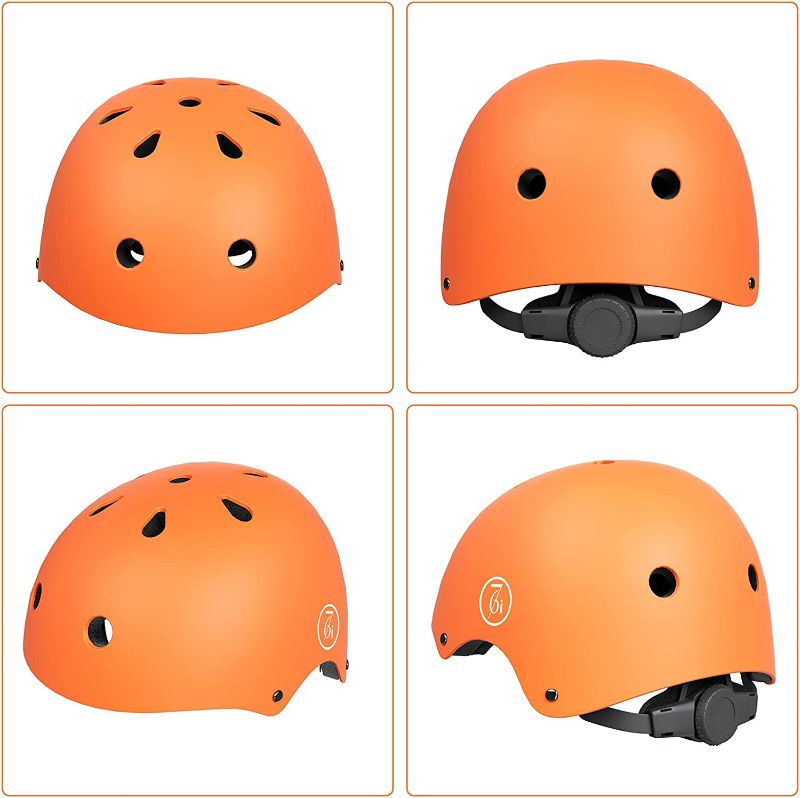 Photo 2 of 67i Skateboard Helmet Adult Bike Helmet Adjustable and Protection for Skating Helmet Adults Multi-Sports Cycling Skateboarding Scooter Roller Skate Inline Skating Rollerblading