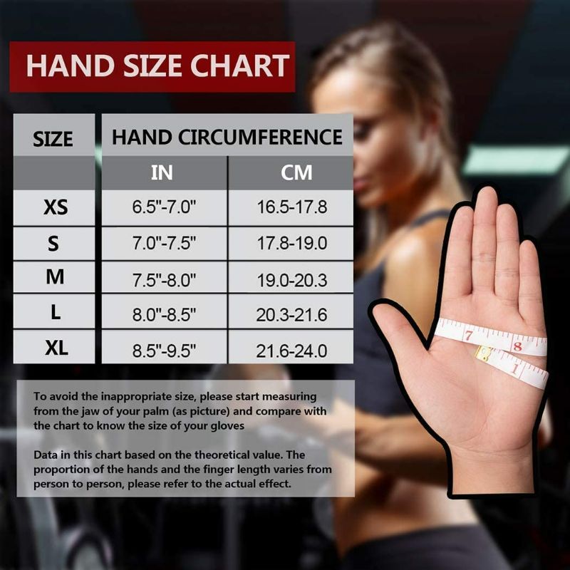 Photo 2 of (size large) ZEROFIRE Workout Gloves for Women Men - Weight Lifting Gloves with Full Palm Protection & Extra Grip for Gym,Weightlifting,Fitness,Exercise,Training.Cycling