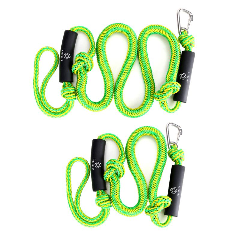 Photo 1 of Seamander 2Pcs 1/2" 2200lbs 4ft&6ft Tow Ropes PWC Dock Lines 10" Loop with Floats & Clips for Boat