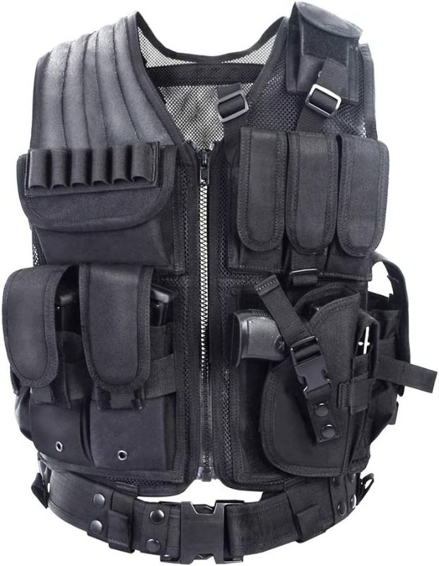 Photo 1 of YAKEDA Tactical Vest Outdoor Ultra-Light Breathable Training Vest Adjustable for Adults