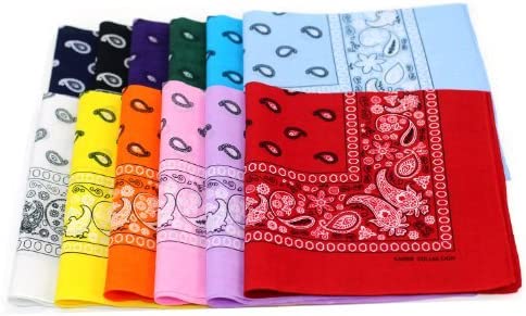 Photo 1 of Genluna Paisley One Dozen Cowboy Bandanas