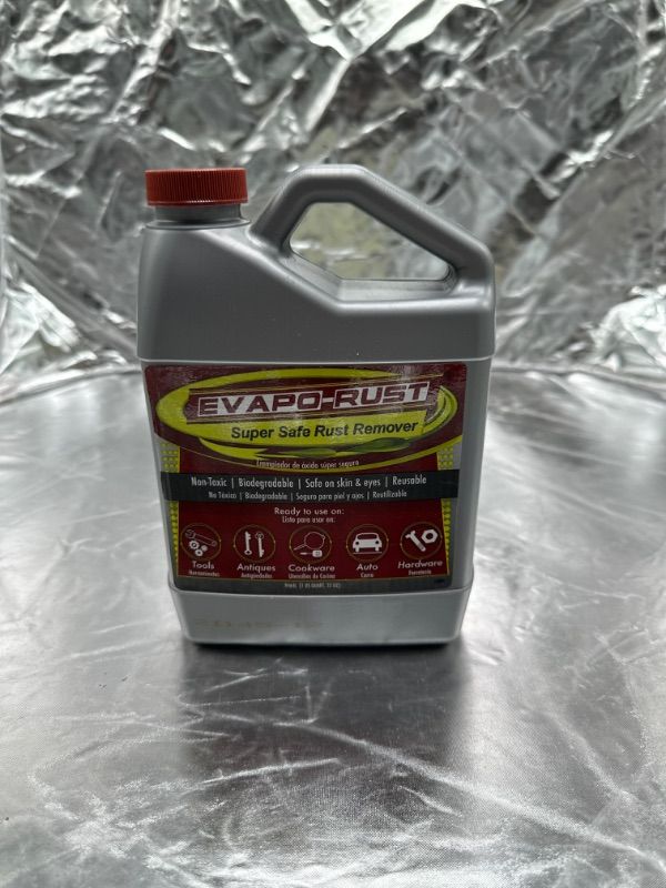 Photo 3 of CRC Evapo-Rust, Heavy-Duty Rust Remover, Reusable, Acid-Free, Non-Corrosive, Water-based, 32 oz, Removes Rust to Bare Metal 1 Pack