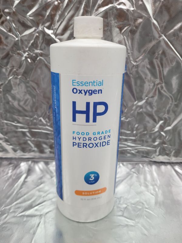 Photo 2 of Essential Oxygen Food Grade Hydrogen Peroxide 3%, Natural Cleaner, Refill, 32 Fl Oz