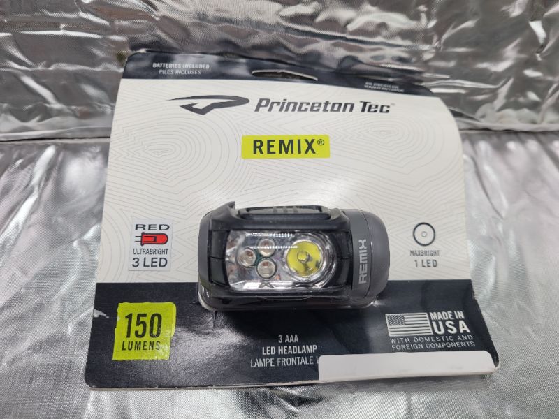 Photo 3 of Princeton Tec Remix LED Headlamp (150 Lumens, Black w/Red LED's), One Size (RMX150-RD-BK)